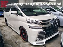 2016 Toyota Vellfire 2.5 ZG FULL BODYKIT PRE CRASH STOP SYSTEM 360 VIEW CAMERA POWER BOOT 1 YEAR WARRANTY LOCAL AP