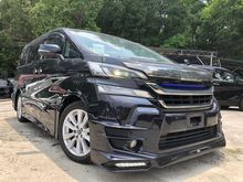 UNREG 2015 T. Vellfire 2.5 ZA. (OTR) (NEGO) FOC SURROUND 4 CAM. TRD BODY KIT. MODELLISTA GRILLE. X. V. Z. GE. ZG. ZAG. EL. ALPHARD S. SA. SC. GF.