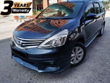 2016 Nissan Grand Livina 1.8 Comfort MPV / 3 YEARS ENGINE & GEARBOX WARRANTY / FULL LEATHER SEAT / REVERSE CAM / KEYLESS ENTRY / CONDITION LIKE NEW /