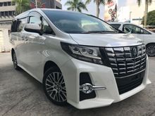 2016 Toyota Alphard 2.5 SC POWER BOOT PILOT SEAT LEATHER PRE CRASH MPV