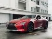 Used 2018 Lexus LC500 5.0 Coupe 470 Horse Power Alcantara Leather Seat Top Conditon Free RoadTax