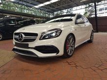2017 Mercedes-Benz A45 AMG 2.0 MATIC Hatchback Panoramic Reverse Cam Push Start Keyless-Go Xenon Light LED Running Light Harman Kardon Sound Paddle