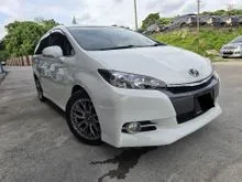 2013 Toyota Wish 1.8 S MPV KING / TIP TOP CONDITION / 3 YEARS WARRANTY / ANDRIOD PLAYER / 7 SEATERS / PADDLE SHIFT  MULTI-FUNCTION STEERING / FEW UNIT
