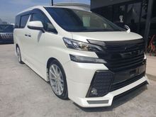 SUPERNICE VELLFIRE GOLDEN EYE WHITE SUNROOF TRD BIGRIM - 5 YEARS WARRANTY