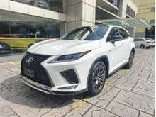 2021 Lexus RX 300 2.0 F Sport Unreg 4WD Grade 5A 27K KM 360 HUD BSM Panoramic Red Leather