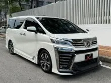 2018 Toyota Vellfire 2.5 ZG MPV