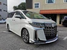 2018 Toyota Alphard 2.5 G S C Package MPV **PRICE Included SST**CLEARANCE SALES**3 LED**SUNROOF/MOONROOF**POWER BOOT**DIM*PKSB*PCS**UNREG**JAPAN SPEC