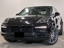 2021 Porsche Cayenne 4.0 Turbo Coupe Japan Spec Unreg Jackpot unit Burmester Sound System PSCB 18 ways seats four zone low mileage good deal PM now