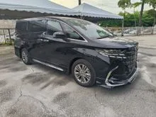 2023 Toyota Alphard 2.5 Z / GRADE 5A / 3K KM ONLY / ORI JAPAN MODELISTA BODYKIT / NOONROOF / 360 CAMERA / ROOF MONITOR / HUD / DIM / BSM / 2023 UNREG