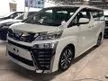 Recon 2018 Toyota Vellfire 2.5 ZG Sunroof DIM 3 LED UNREG - Cars for sale