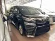 Recon 2019 Toyota Vellfire 2.5 Z UNREG ( SUNROOF, 8 SEATER )