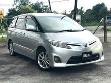 (REG 2014)(Promosi Ramadan)(Toyota Estima 2.4 Aeras MPV Auto)(2 Power Door)(8 Seater)(One Lady Owner)(Warna Silver)(Black Interior)