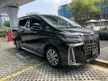 Recon 2021 Toyota Alphard 2.5 TYPE GOLD TWO POWER DOOR POWER BOOT BLACK INTERIOR RECON UNREG G Exec. Black Edition MPV