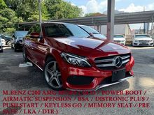 2015 Mercedes-Benz C200 2.0 AMG SPORT ** HUD / POWER BOOT / PUSH START / KEYLESS GO / MEGA SPEC ** FREE 5 YEAR WARRANTY ** OPEN FOR BOOKING NOW