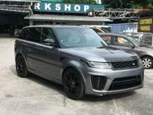 2021 Land Rover Range Rover Sport 5.0 SVR SUV - Carbon Edition, Active Sports Exhaust System, Pixel-Laser LED Headlights , Meridian Surround Sound Sys