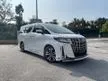 Recon 2019 Toyota Alphard 2.5 SC RAYA BIG OFFER