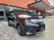 Recon 2022 Lexus RX300 2.0 F Sport SUV (4WD) Mark Levinson Sound System, 360 Camera, Panoramic Roof, Black Leather Seat