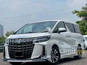 2021 Toyota Alphard 2.5 G SC MPV Facelift / Modellista Bodykit / Pilot Seat / 3 LED Headlamp / Blind Spot / Dim Mirror / Sunroof / Dual Power Door