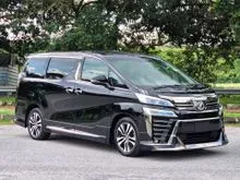 2018 Toyota Vellfire 2.5 ZG (A) Facelift Convert / Modellista / Pilot Seat / 2x Powerdoor w boots / TipTop