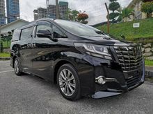 ( FREE SST ) ( FREE WARRANTY ) ( TIP TOP CONDITION ) 2017 Toyota Alphard 2.5 G SA MPV