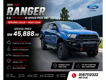 2019 Ford Ranger 2.0 XLT+ High Rider Dual Cab Pickup 10 Speed High Loan