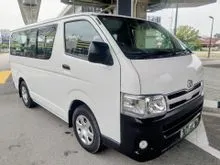 2013 Toyota Hiace 2.5 (M) 14 Seat Low Roof Window Van Roof Air-Cond