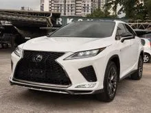 2022 Lexus RX300 2.0 F Sport SUV GRADE 5A ONLY 9K KM RED INTERIOR HUD BSM PANORAMIC ROOF 360 SURROUND VIEW CAMERA POWERED BOOT