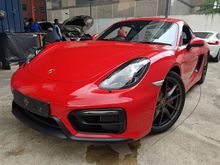 2015 Porsche Cayman 3.4 GTS With Sport Chrono,Sport Exhaust,Sport Plus Mode,Sport Steering,Carbon Interior Trim,Alcantara Leather Seat UK RED