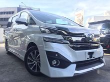 TOYOTA VELLFIRE 3.5VL FULLY LOADED UNREG 2016 340K
