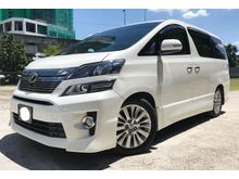 2014 Toyota Vellfire 2.4 Z G SUNROOF 4 CAMS COOLBOX PILOT SEAT LEATHER SEAT