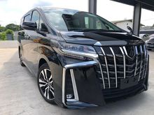 2018 TOYOTA ALPHARD SC NEW FACE LIFT 2.5L UNREGISTER JAPAN EDITION WITH SUNROOF LEATHER SEAT DIGITAL INNOR MIRROR