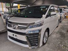 2018 Toyota Vellfire 2.5 ZA ROOF TV PRE CRASH NEW FACELIFT UNREG18