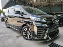 2018 Toyota Vellfire 2.5 ZG 3LED JBL H/Theatre 4Cam PCS LTA DIM BSM Modelistakits Unregister