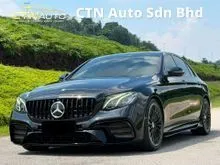 2020 MERCEDES-BENZ E200 2.0 SPORT STYLE (A) FULL SERVICE C&C 93K KM/FREE WARRANTY(T&C)/PADDLE SHIFT/FULL E63 BODYKIT/BLACK INTERIOR/2 MEMORY SEAT