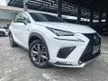 Recon 2019 Lexus NX300 2.0 F Sport 4WD 3LED 4Cam PCS LDA BSM HUD Black Leather Power Boot Japan Unregister