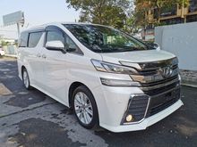 2015 Toyota Vellfire 2.5ZA 2POWER DOORS 7SEATERS BLACK INTERIOR UNREGISTERED