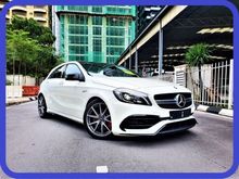 UNREGISTERED 2016 Mercedes-Benz A45 AMG 2.0 4MATIC NEW FACELIFT RECARO AMG SEAT PANORAMIC ROOF HARMAN KARDON PUSH START REVERSE CAMERA FULL SPEC 381HP