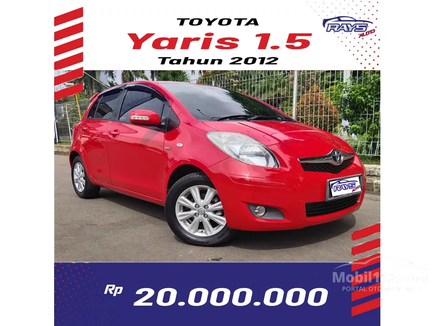 Jual Mobil Toyota Yaris 2012 J 1.5 di DKI Jakarta Automatic Hatchback Merah Rp 105.000.000