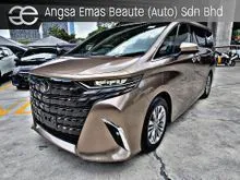 2024 Toyota Alphard 2.5 Z READY STOCK Grade 5A Mileage 7k km Precious Leo Blond GOLD BRONZE BROWN Price Negotiable