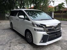 2015 Toyota Vellfire 3.5 ZA G ZAG SR JBL Full Spec Ready Stock