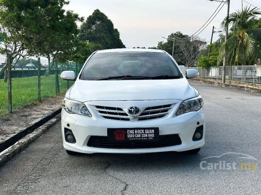 2013 Toyota Corolla Altis G Sedan
