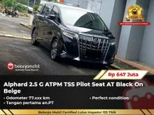 2022 Toyota Alphard 2.5 G MPV ATPM TSS Pilot Seat AT Black On Beige NIK 2022 [ GARANSI 5TH ]