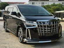 2018 TOYOTA ALPHARD 2.5 SC PACKAGE UNREG - FULL LEATHER - COOLING SEAT - SUNROOF - LANE KEEP ASSIST - PRE CRASH SYSTEM - MODELLISTA BODYKIT