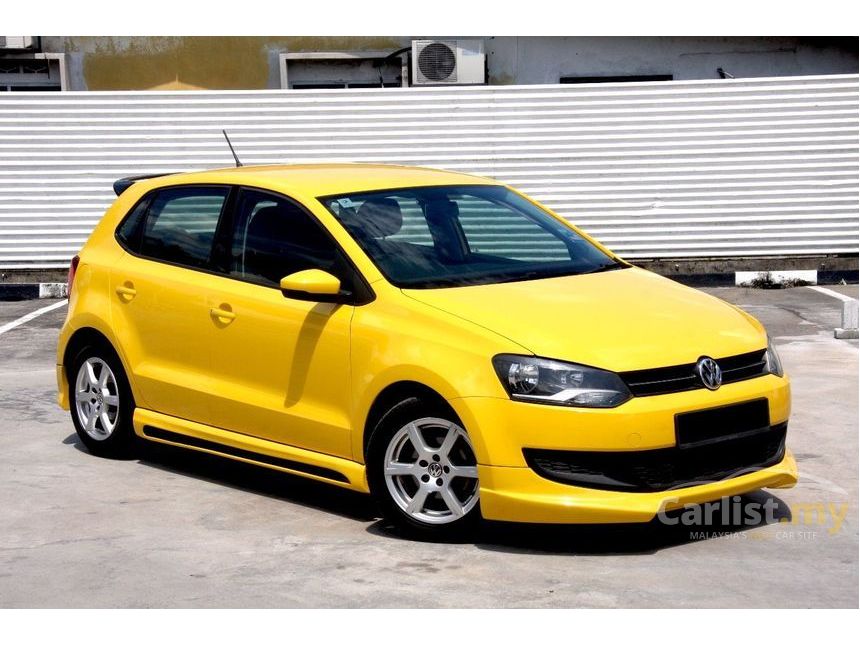 yellow vw polo