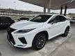 Recon 2021 Lexus RX300 2.0 F Sport/FACELIFT/BLACK SEAT/HUD/BSM/REAR SEAT WITH ELECTRIC BUTTON/OFFER OFFER/UNREG21