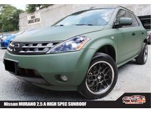 Nissan MURANO 2.5 A HISPEC S/ROOF BOSE KEYLESS YR MAKE 2005 NO GST