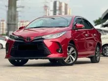 2022 Toyota Vios 1.5 G Sedan 1 OWNER / PADDLE SHIFT / LEATHER SEAT / TIPTOP ORIGINAL CONDITION LIKE NEW /
