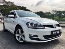 Actual Year 2013 Volkswagen Golf 1.4 TSI MK7 - LEATHER - VOLKS SERVICE - METALIC WHITE ORI -