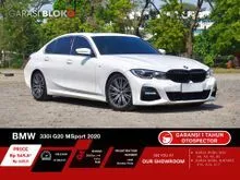 2020 BMW 330i 2.0 M Sport Sedan (Faktur 2022) B48 White on Black Odo 27 Rb (ANTIK) HARGA TERENDAH