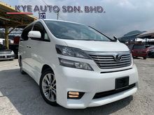 2010 TOYOTA VELLFIRE 2.4 Z PLATINUM (A)**2 POWER DOOR**POWER BOOT**REVERSE CAMERA**GOOD CONDITION**LIKE NEW INTERIOR**MUST VIEW**